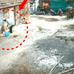 Незнакомец совершил колдовской ритуал рядом с домом